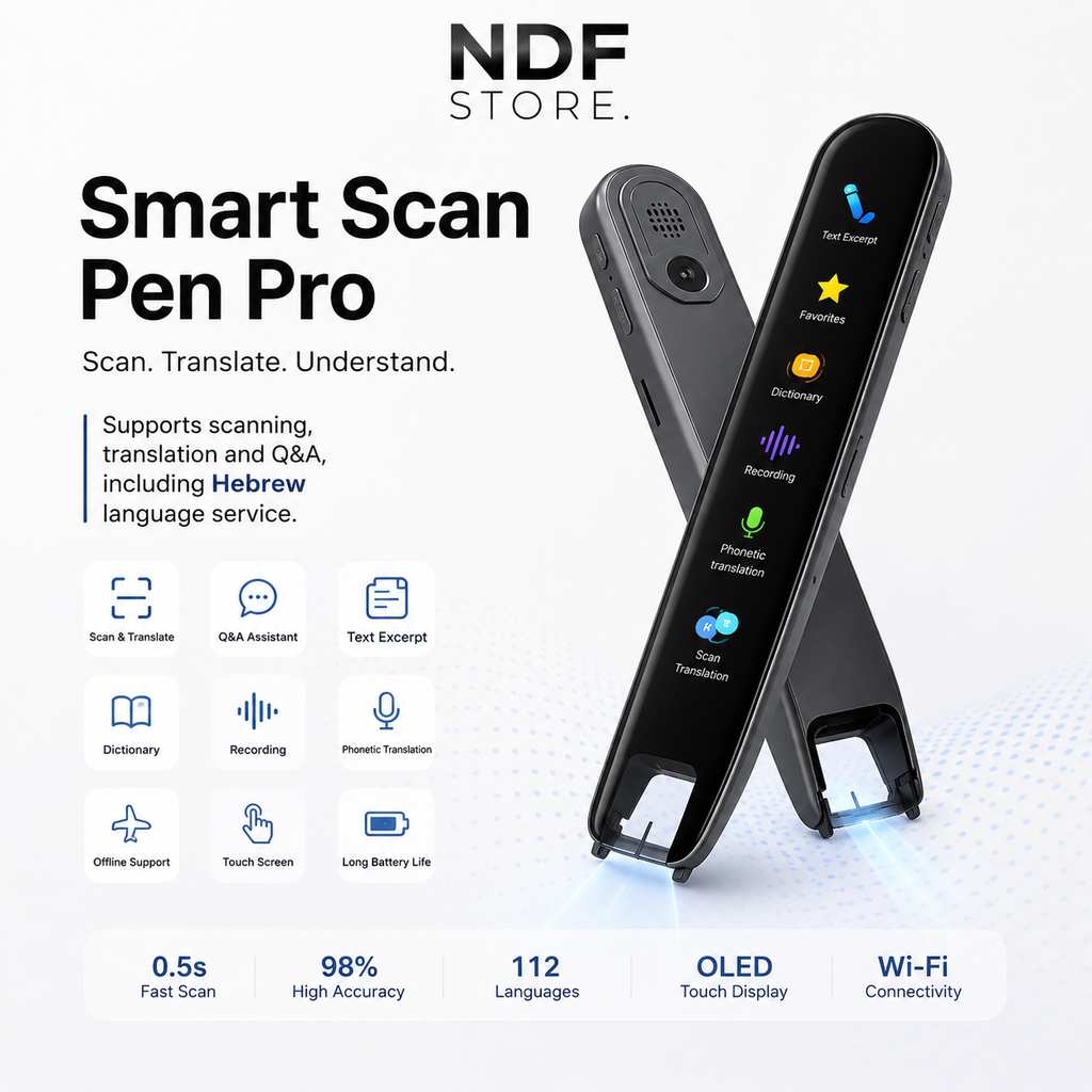 AI SCANIX PRO עט חכם סורק פותר ומתרגם