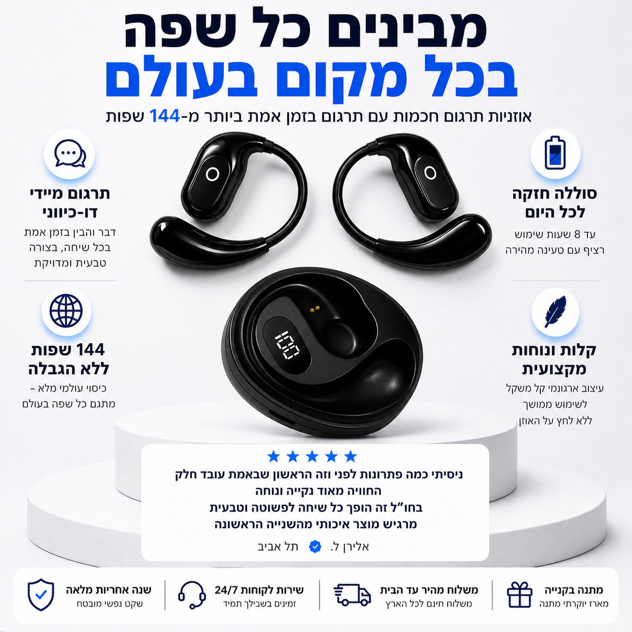 אוזניות מתרגמות | SmartPods