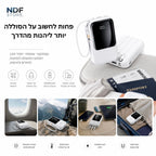 מטען נייד 20,000mAh עם כבלים מובנים וטעינה מהירה