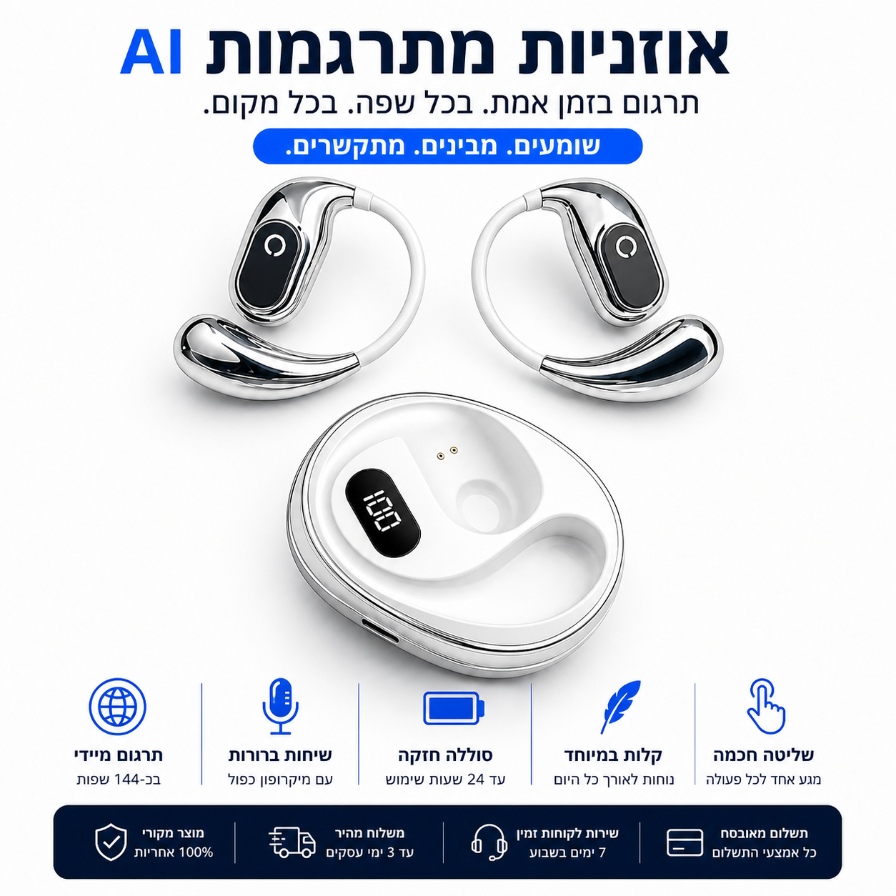אוזניות מתרגמות | SmartPods